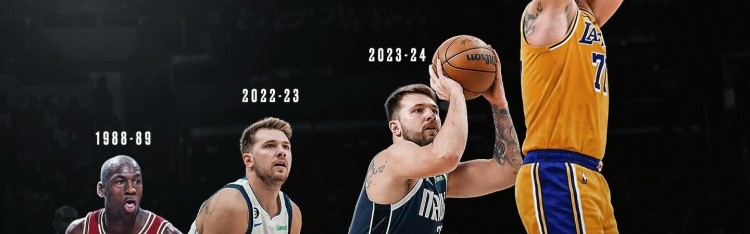 体育赛事-历史至今仅东契奇&amp;乔丹做到过赛季场均32+7+7 其中东契奇3次达成